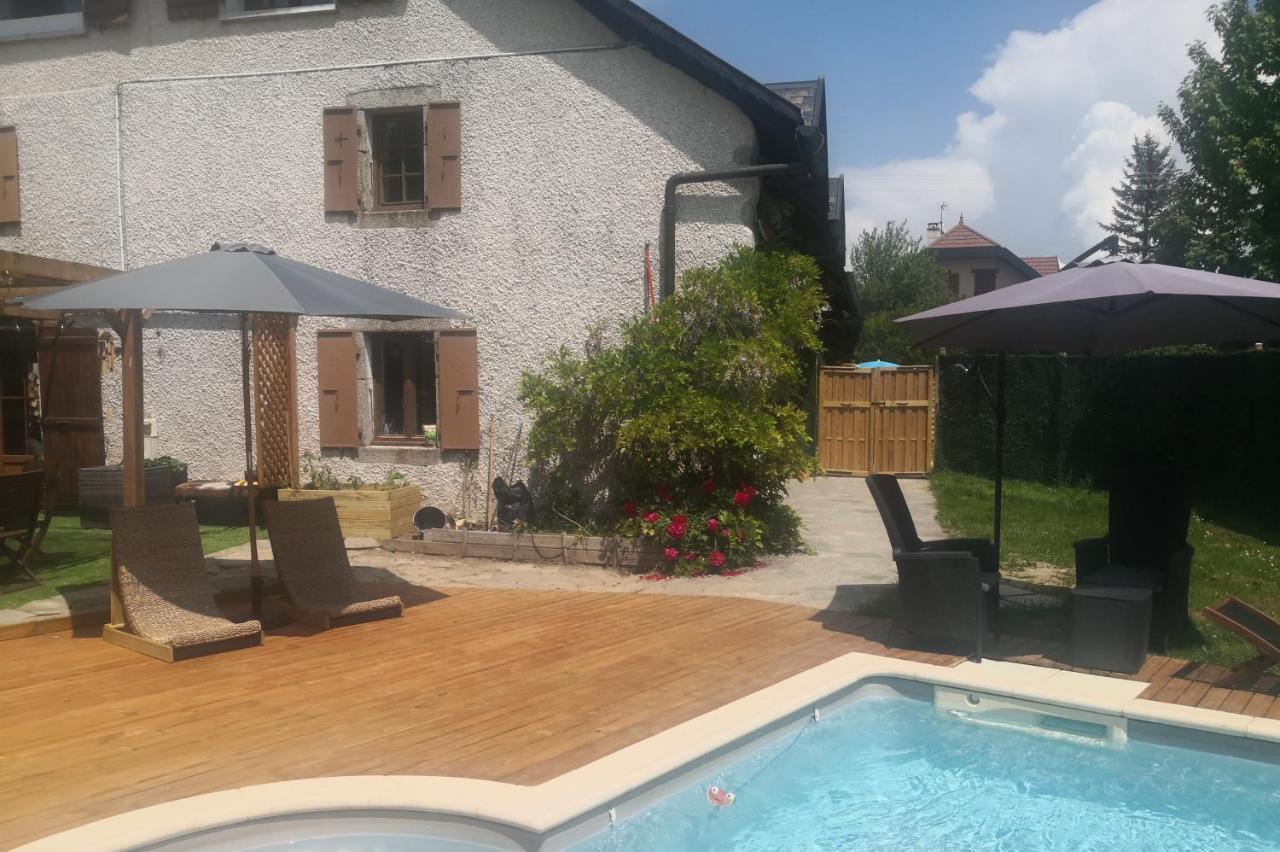 L'Oree Des Bornes-Appartement Avec Piscine Évires Dış mekan fotoğraf