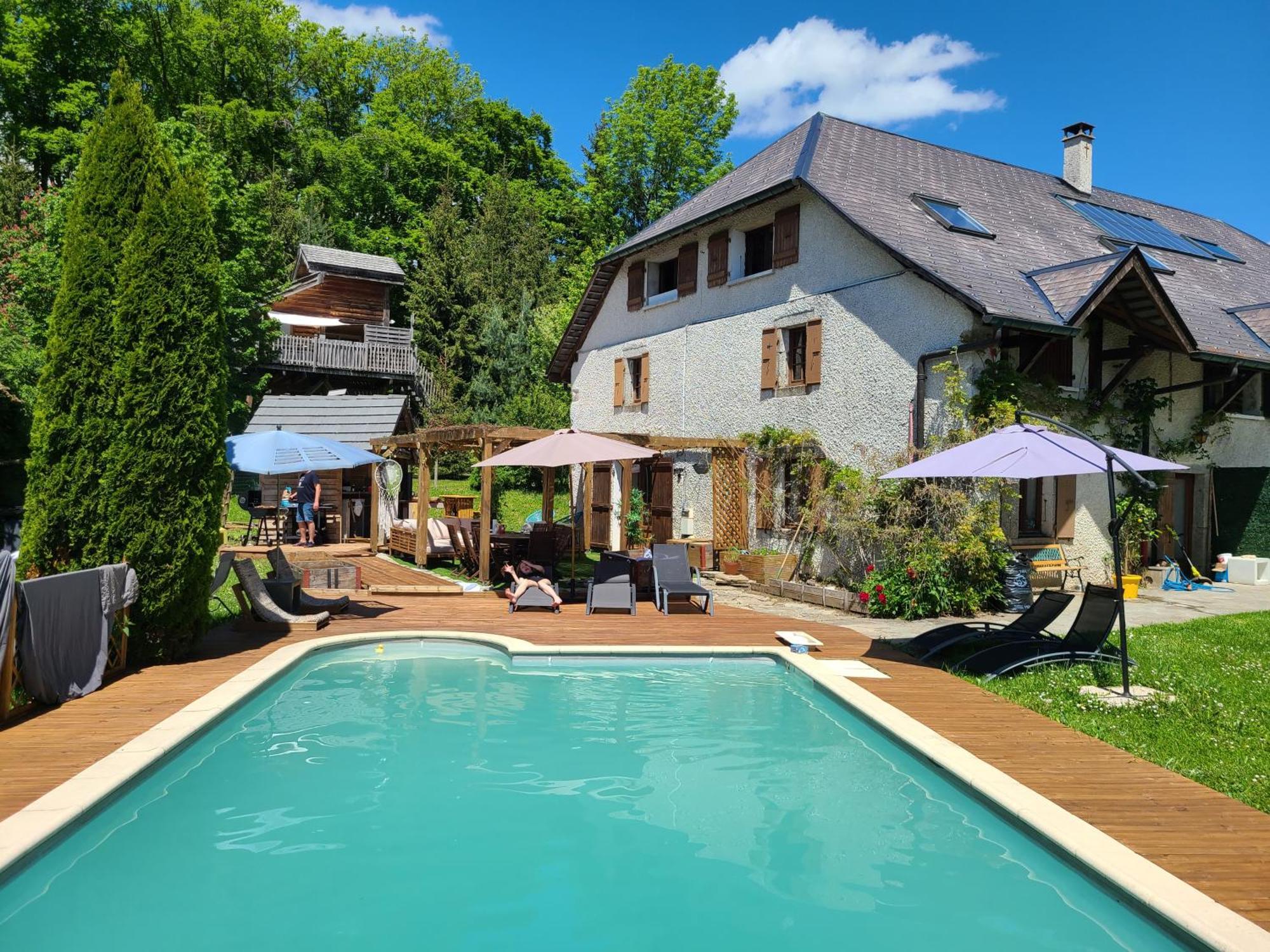 L'Oree Des Bornes-Appartement Avec Piscine Évires Dış mekan fotoğraf